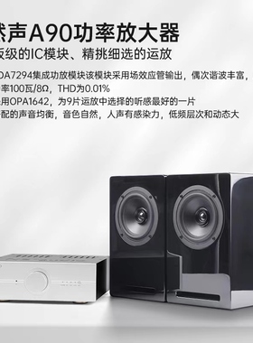 自然声A90合并式功放小型化功率足100瓦8欧*2无瓶颈的TDA7294