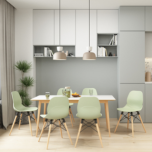 森川家具简约洽谈接待桌椅组合休闲桌长方桌咨询室会客桌谈单桌子