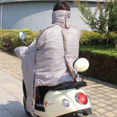 电动车挡风被冬季加绒加厚防水防雨分体护腰护肩护膝加大双人全包