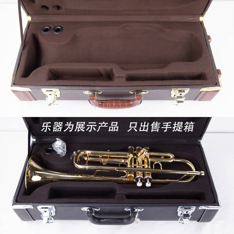 黑色棕色通用降b调小号乐器包包便携式随行演出手提箱送号油配件
