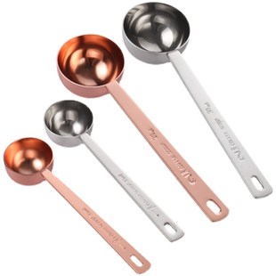不锈钢量勺果粉勺10克奶粉勺子奶茶咖啡豆勺计量勺量匙15毫升20克