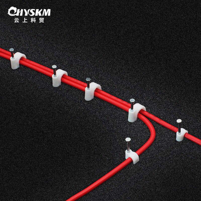 钢钉线卡网线扣固定线卡子圆形墙钉电线塑料卡扣理线器160只盒装,五金/工具,钉,淘宝优惠券,粉丝福利购,淘宝优惠卷