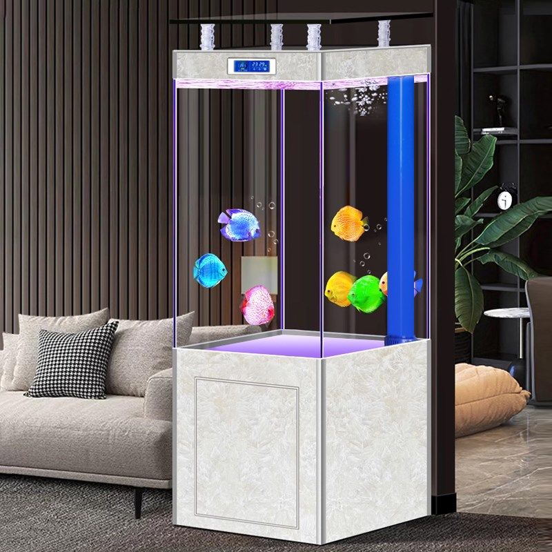 新款金晶超白底过滤智能鱼缸客厅家用中型落地式懒人免换水水族箱,宠物/宠物食品及用品,底柜/落地缸,淘宝优惠券,粉丝福利购,淘宝优惠卷