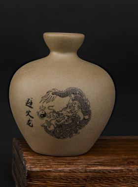 三避火龙瓶子厨房火烧天门摆放辟火龙葫芦陶罐土罐西北角化解摆件