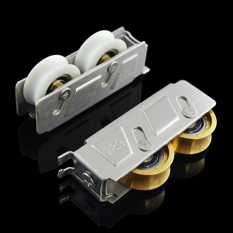 788型铝合金门窗滑轮宽轨80型888不锈钢窗户滚轮2000型2008铜轮子