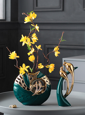 电视柜酒柜装饰品摆件客厅卧室书架玄关创意家居摆设花瓶轻奢创意