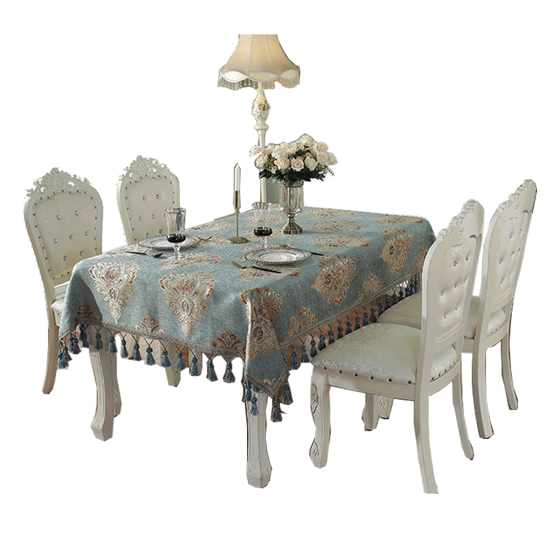 欧式桌布高端奢华客厅餐桌台布茶几桌布正长方形高级感桌面布艺
