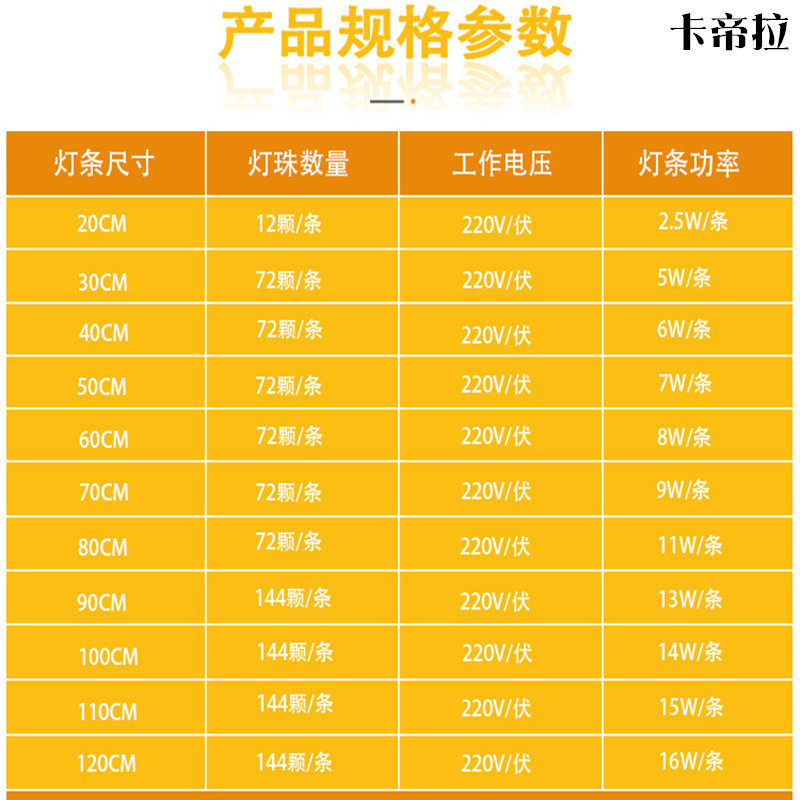 220V防水led硬灯条鱼缸冰箱点菜柜灯带冷藏展示柜保鲜冰柜长灯管,家装灯饰光源,室外LED灯带,淘宝优惠券,粉丝福利购,淘宝优惠卷