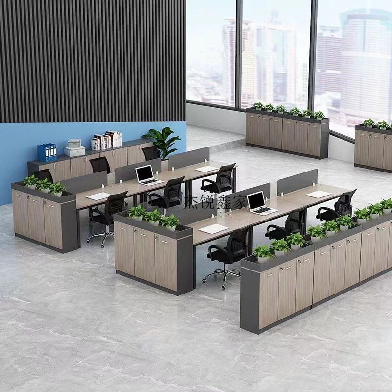 办公室桌边柜绿植隔断花槽柜文件储物柜组合矮柜资料档案柜遮挡柜