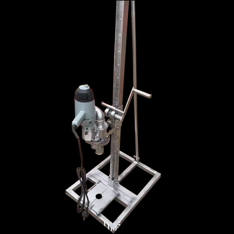 家用2000W小型打井机民用农田吃水锯齿条架子钻井挖井机械设备配