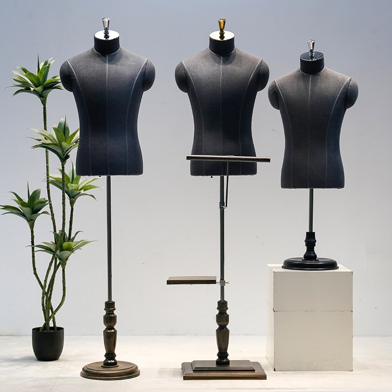 高端商务西装模特道具男全身人台服装店西服定制店橱窗半身展示架