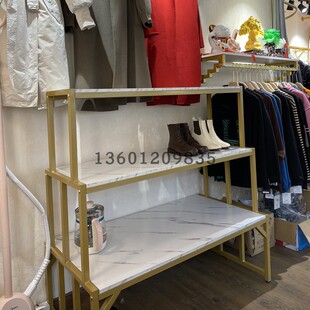 鞋店鞋架展示架落地式创意多层鞋货架服装店铺专用包包陈列中岛架