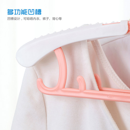 10支可爱儿童伸缩衣架0-18岁可用多色可爱阳台晾衣架