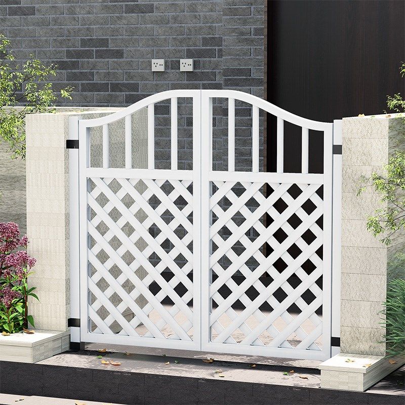 栅栏门户外庭院防腐木门园艺双开门篱笆门菜园院子门木围栏花园门