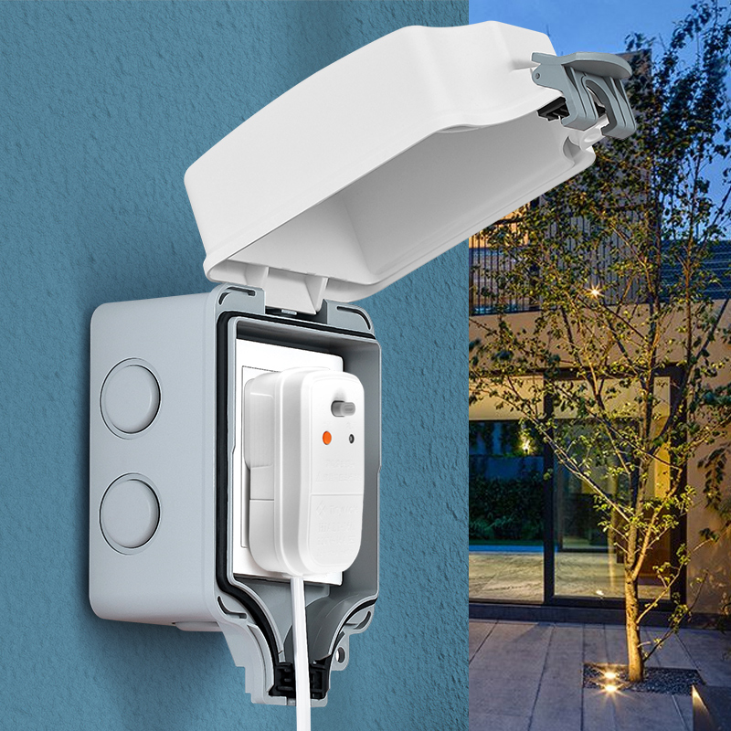 户外防雨插座室外开关防水罩插座防雨罩防晒盒充电电源防雨盒子盖