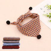 秋冬猫咪狗狗口水巾三角巾围巾脖套牛仔风格 领巾拉布拉多金毛柯基