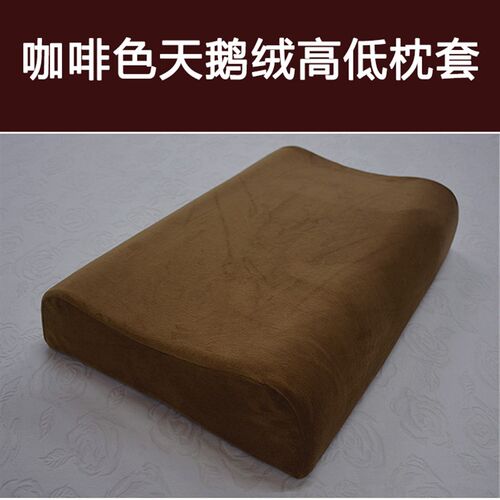 冬季保暖绒布枕套60x40CM乳胶枕套蝶形弓型56x35记忆枕por枕头套