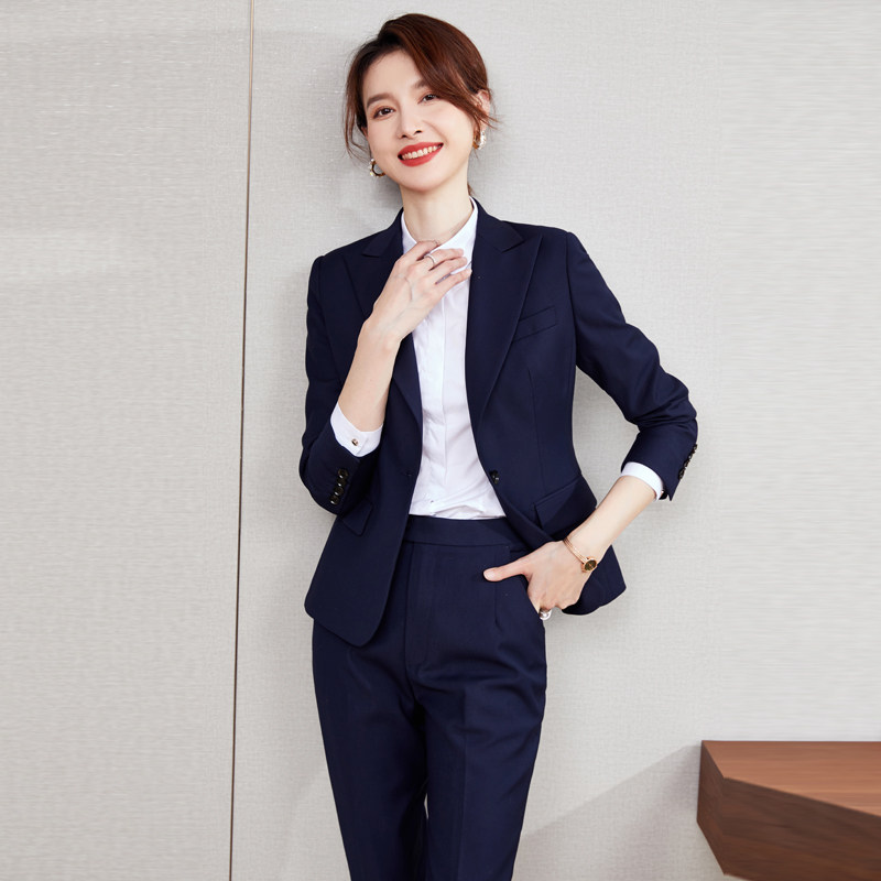 高端西装套装女气质春前台经理正装公务员面试服装女工作服职业装