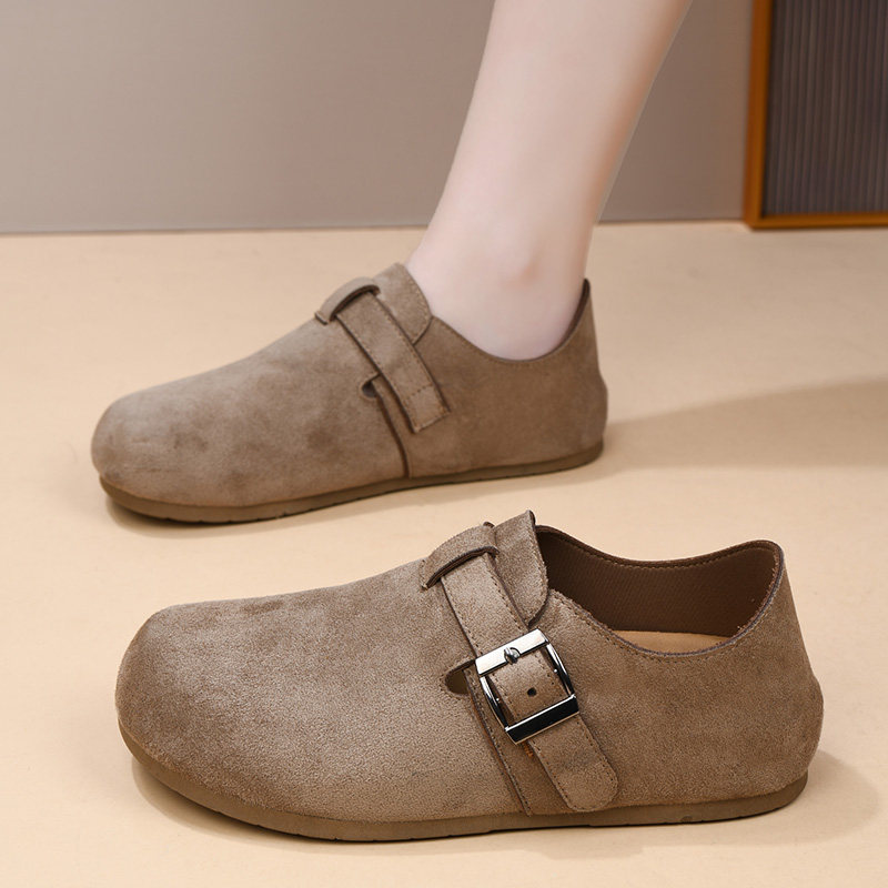 厚底全包勃肯鞋女2026新款一脚蹬懒人单鞋休闲轻便百搭女士豆豆鞋,女鞋,乐福鞋（豆豆鞋）,淘宝优惠券,粉丝福利购,淘宝优惠卷