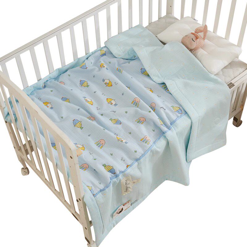 魔润儿童夏凉被纯棉幼儿园空调被薄被婴儿宝宝夏被午睡被全棉可洗