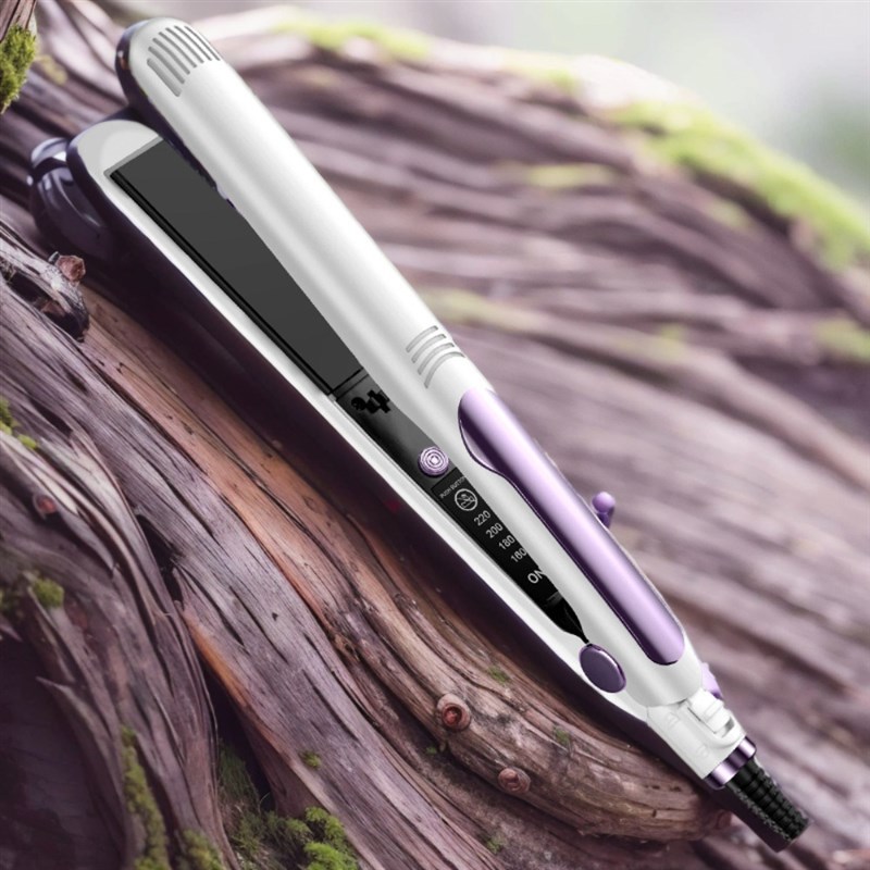 网红干湿两用卷发棒直卷两用便携电夹板四档调温直发器