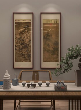 米亦堂x湖山春晓图 南唐巨然新中式山水国画客厅餐厅书房玄关挂画
