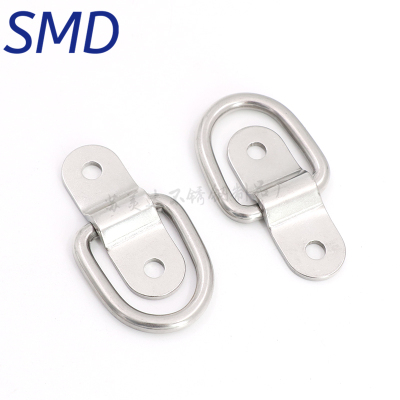 集装箱拉环 地板钩小拉环 304不锈钢D型环 D形拉环固定半圆扣 环