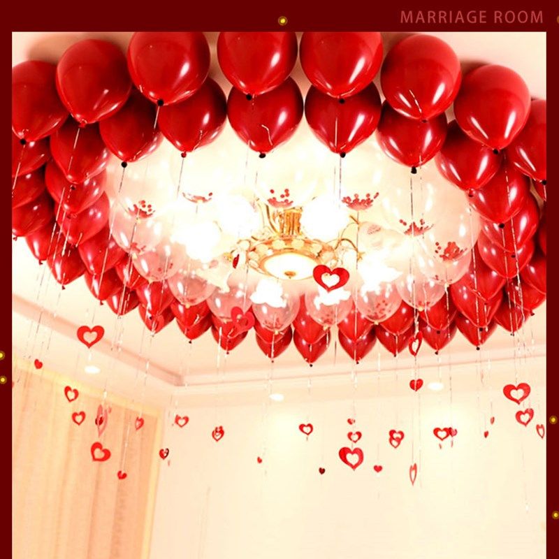 网红浪漫婚礼结婚用品婚房装饰套餐气球卧室新房布置套装女方出嫁