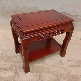 盆景架实木客厅奇石架鱼缸底座架承重型置物架工艺品摆放桌子榆木