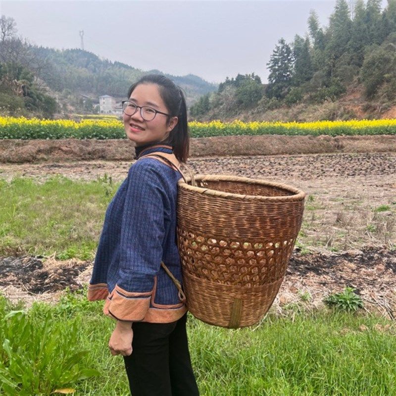 包邮纯手工竹编烟熏柴背篓收纳篮赶集神器道具家用竹制品竹筐竹篮,特色手工艺,竹编/竹雕,淘宝优惠券,粉丝福利购,淘宝优惠卷