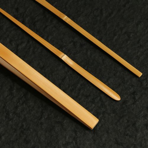 素器-老玉竹精工7000精抛精品茶拨茶夹茶针纯手工精制茶配件竹迹