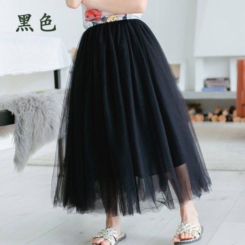 女童蓬蓬裙半身裙夏季儿童长款短裙子中大童时尚洋气小女孩网纱裙,童装/婴儿装/亲子装,半身裙,淘宝优惠券,粉丝福利购,淘宝优惠卷