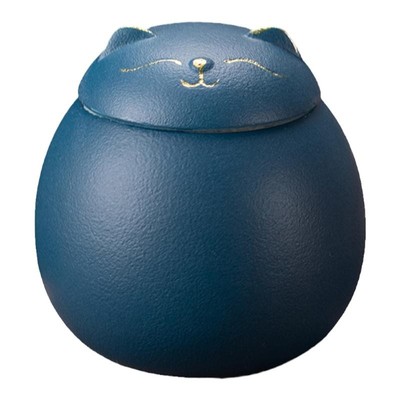 猫咪骨灰盒福猫罐 中小号防潮骨灰坛 家放土葬收藏纪念宠物骨灰罐