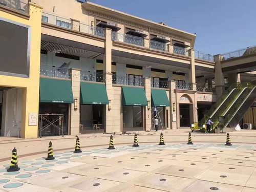 地推户外加厚遮阳雨棚遮阳伞隔热伸缩推拉手摇移动铝合金订制雨篷