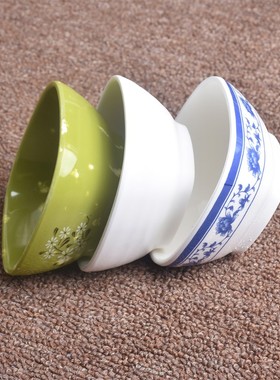 密胺小碗汤碗中式商用塑料餐具火锅店正方形加厚耳朵调料碗蘸料碗