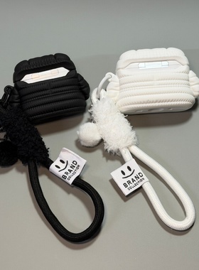 创意趣味羽绒服适用airpodspro2韩系保护套airpods3保护壳可爱ins风aipods4苹果耳机套airpod光面ipod软壳Pro