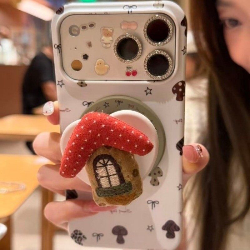 先吉创意满屏彩色蘑菇磁吸菲林适用于iphone17promax苹果16pro壳防摔,3C数码配件,手机保护套/壳,淘宝优惠券,粉丝福利购,淘宝优惠卷