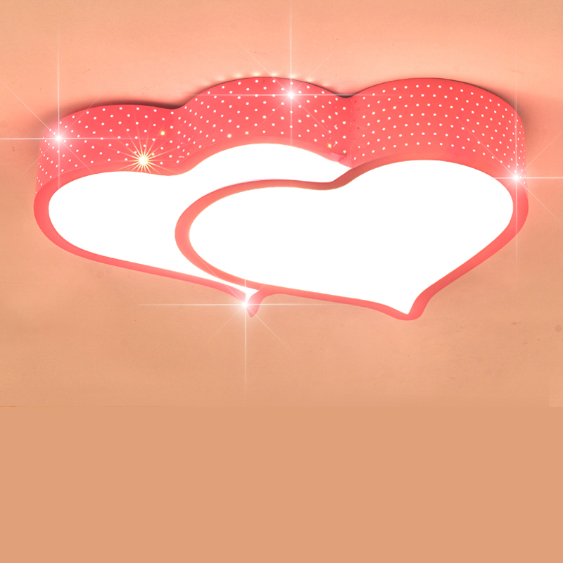 LED吸顶灯卧室客厅大灯温馨浪漫婚房双心主卧次卧室内灯家用灯具