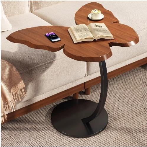 床头柜替代色品卧室床边出租屋用简约现代极窄小型床边桌黑置物架