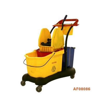白云AF08086下压双桶车拧拖把桶墩布桶挤水车榨水车下压式拖布桶