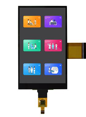 4.3寸480x800高清电容触摸屏RGB/MCU40PIN双接口NT35510+GT9147