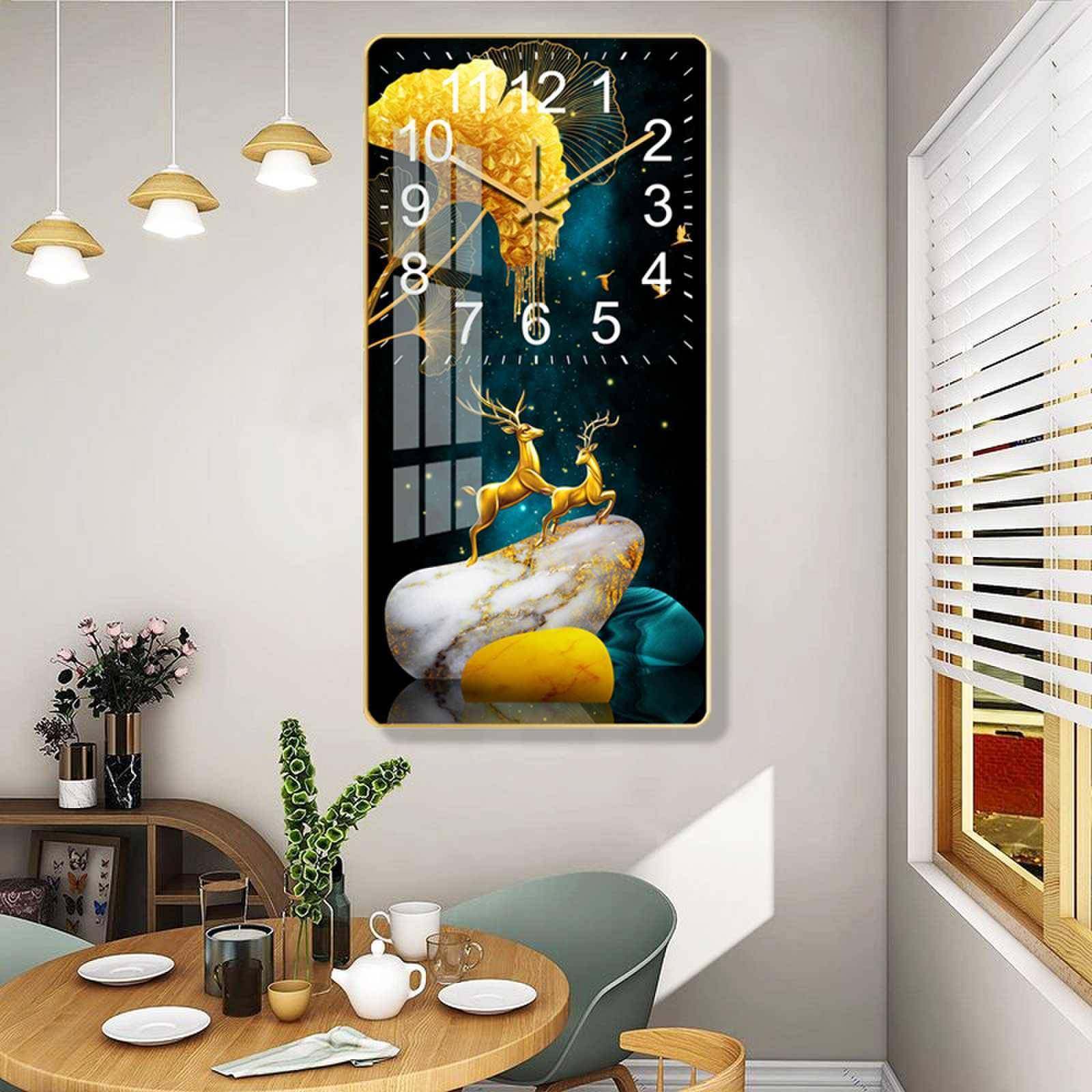 北欧轻奢装饰钟表挂钟客厅现代简约时钟大气家用时尚网红挂表画