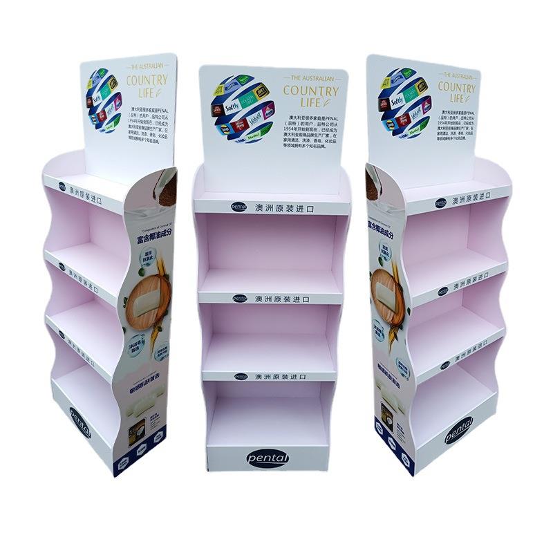 日用品货架牛奶展柜展示架饮料展架PVC安迪板雪弗板产品展示架