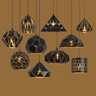 工业风吊灯复古怀旧灯饰铁艺创意餐厅餐饮饭店烧烤酒吧台装饰灯罩