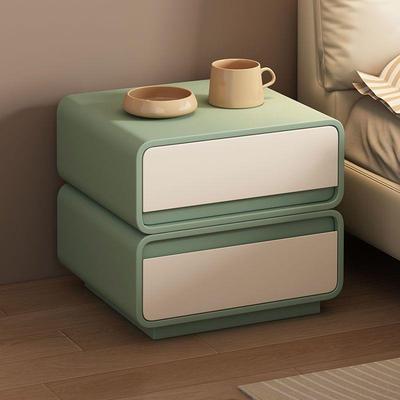 全实木床头柜简约现代轻奢高级感卧室意式极简儿童奶油风床边柜