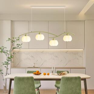 2023年新款网红奶油风餐厅吊灯简约现代感餐桌饭厅吧台灯