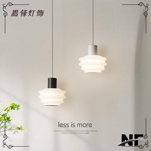 卧室床头吊灯2023新款高级感北欧奶油风餐厅吧台书房单头吊线灯