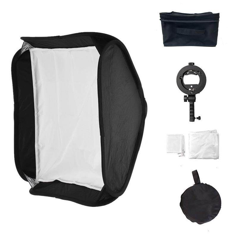 辉摄S支架便携80*80cm折叠柔光箱闪光灯离机户外人像拍摄柔光罩