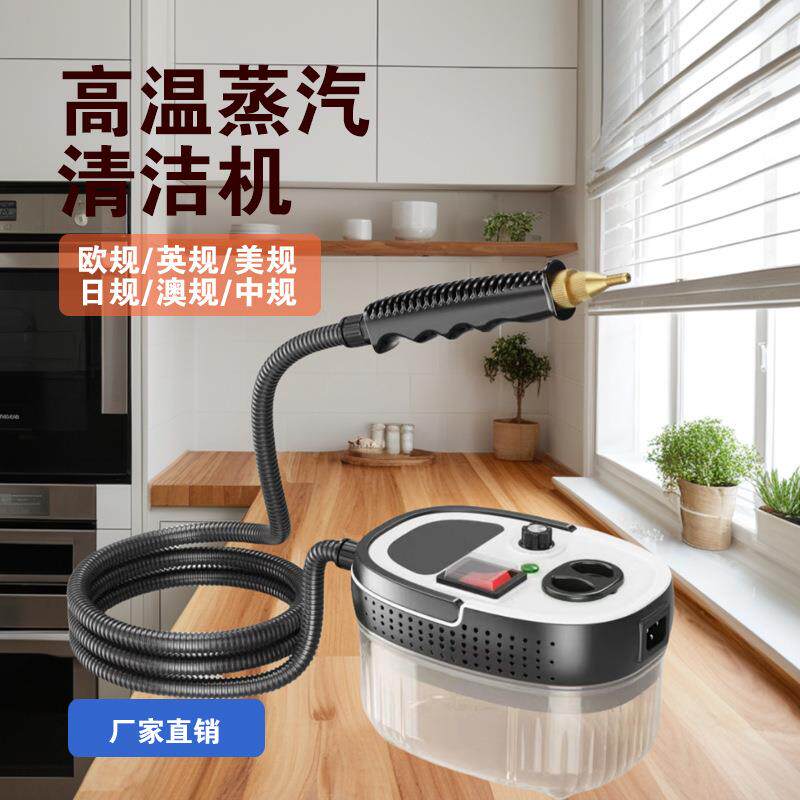 现货高温蒸汽清洁机高压清洗机家用去污去油清洗机2500W1200ml