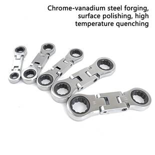 5pcs迷你双摇头棘轮扳手迷你汽修扳手方便携带易于使用坚固耐用